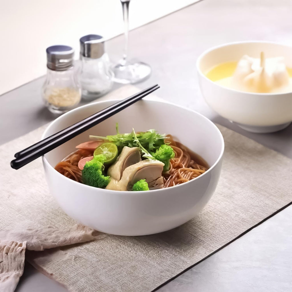40 oz Off White Ceramic Soup Bowls Set of 4 G85230
