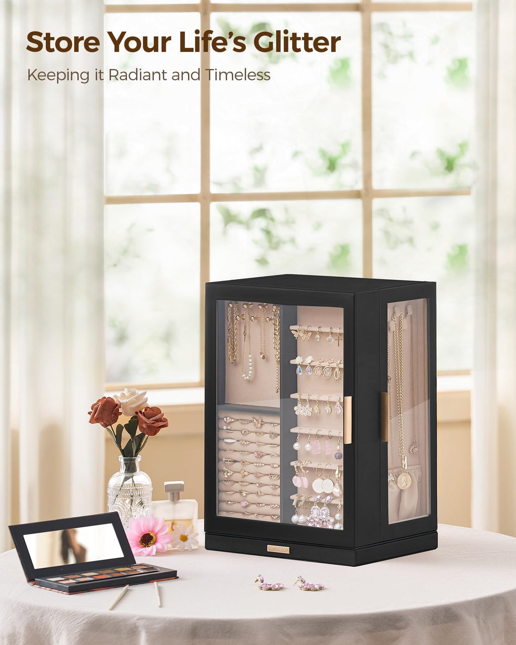 360° Rotating 9 Drawer Jewelry Box S7405