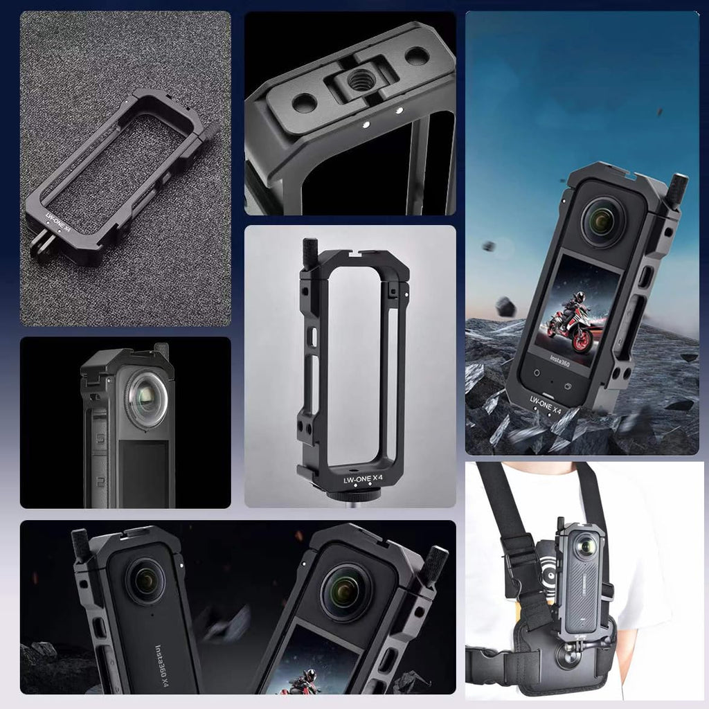 Aluminum Frame Cage Case Bag Glass Lens Guard Set Screen Protector Y2029