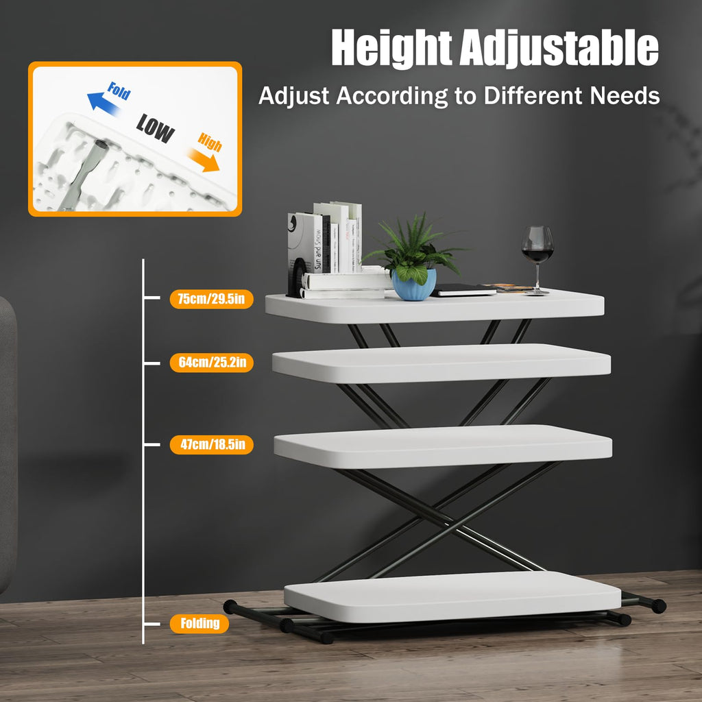 White 30" Folding Table N294090