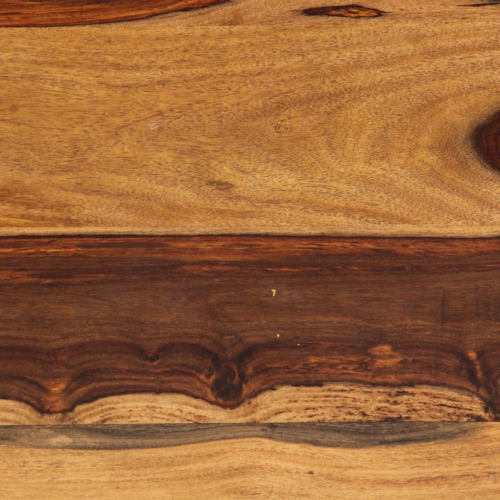 Brown Rectangular Sheesham Wood Coffee Table with Steel Legs E209204