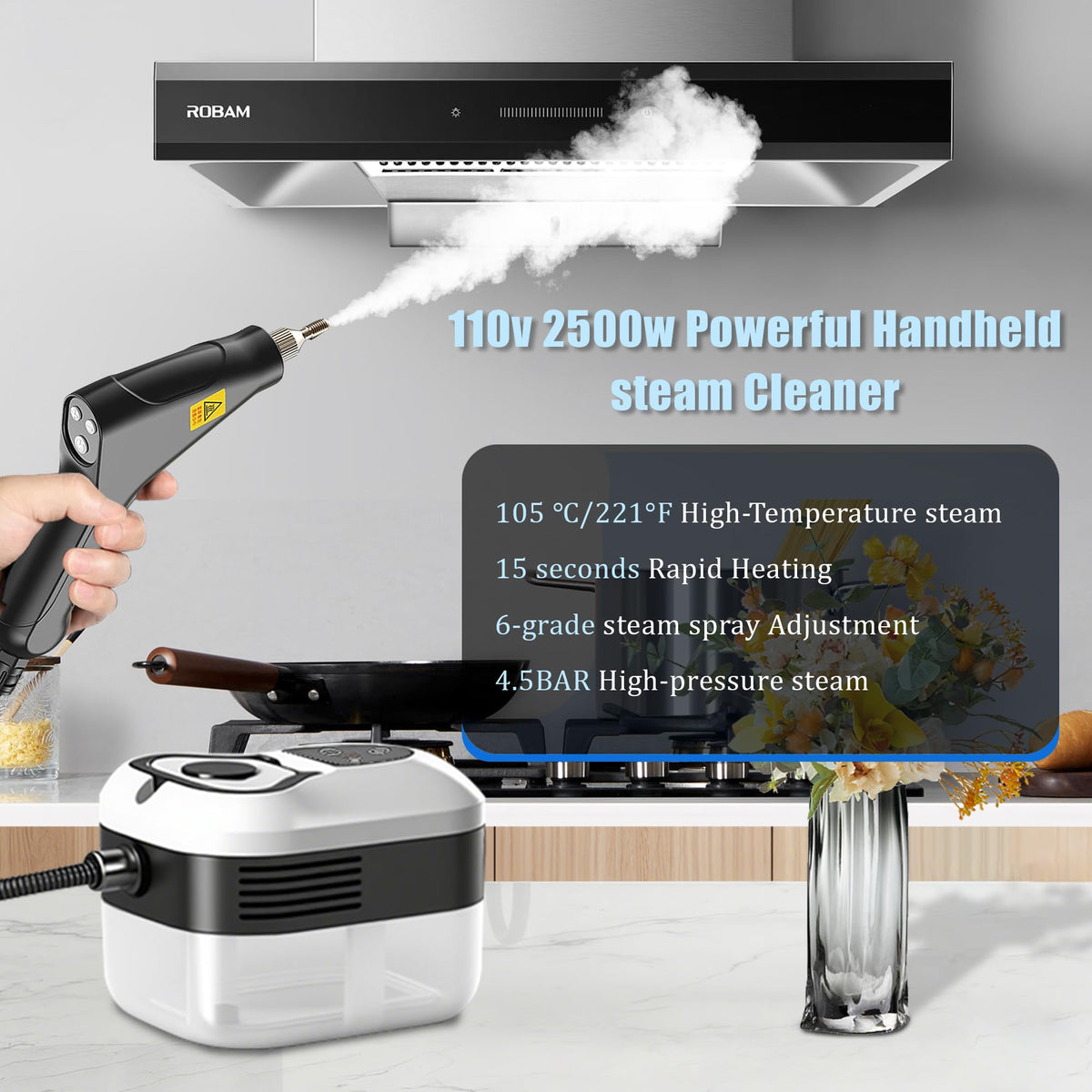 2500W Handheld Steam Cleaner X898