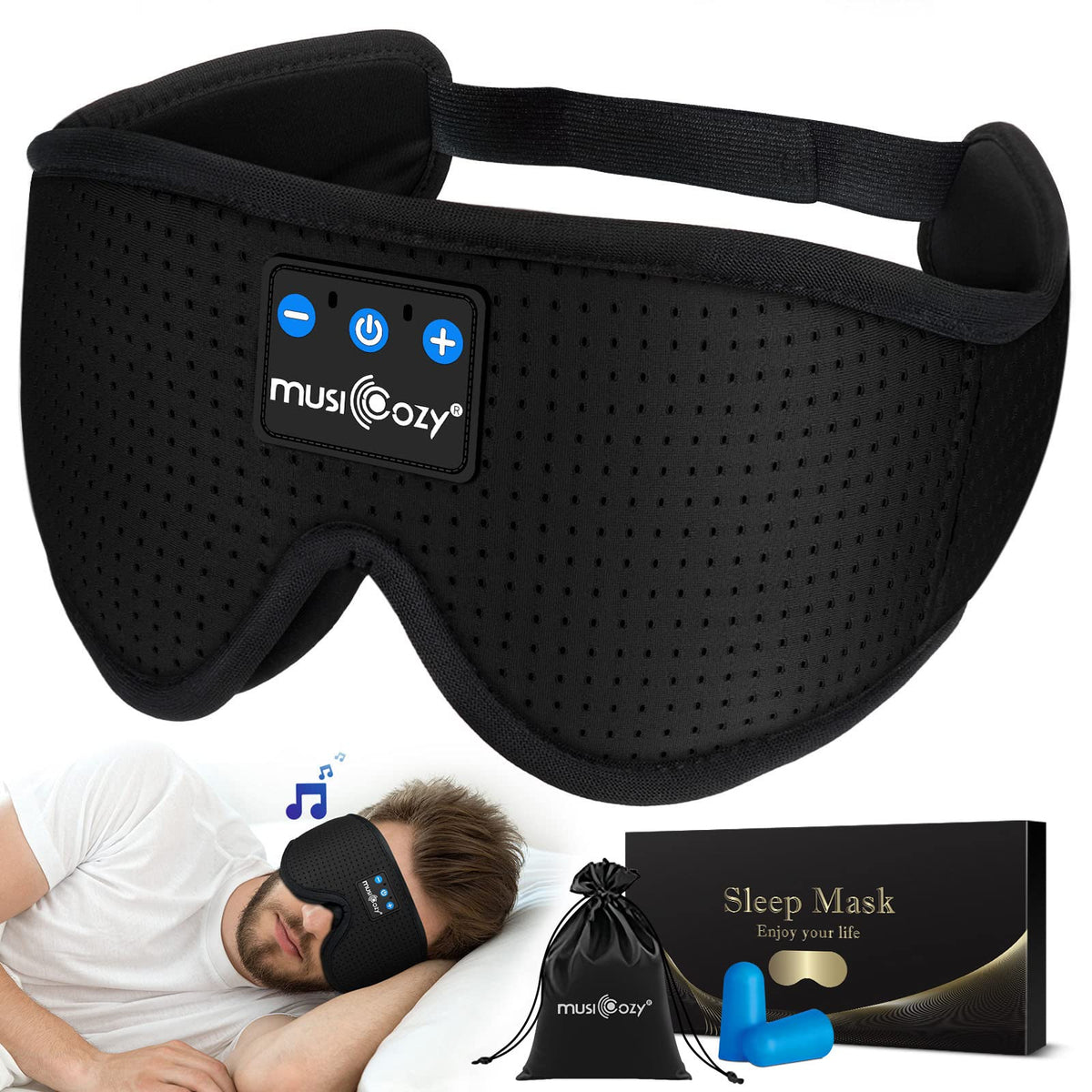 3D Bluetooth Sleep Headphones Headband A303268