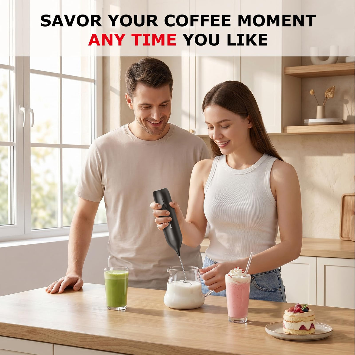 Rechargeable Handheld Milk Frother R8936