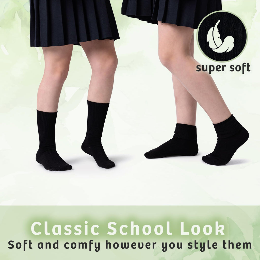 Kids Seamless Crew Socks W2489