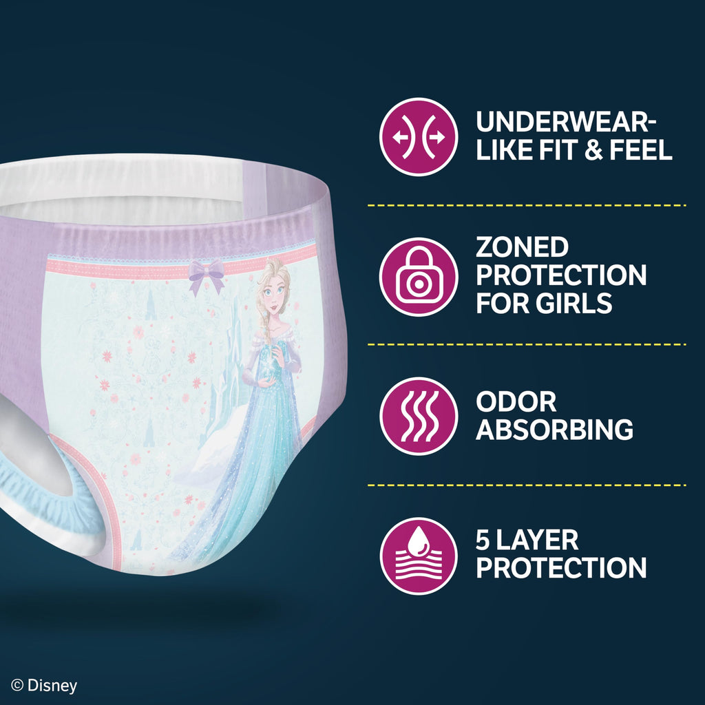 Girls Nighttime Underwear Size S/M 99 Ct J962828