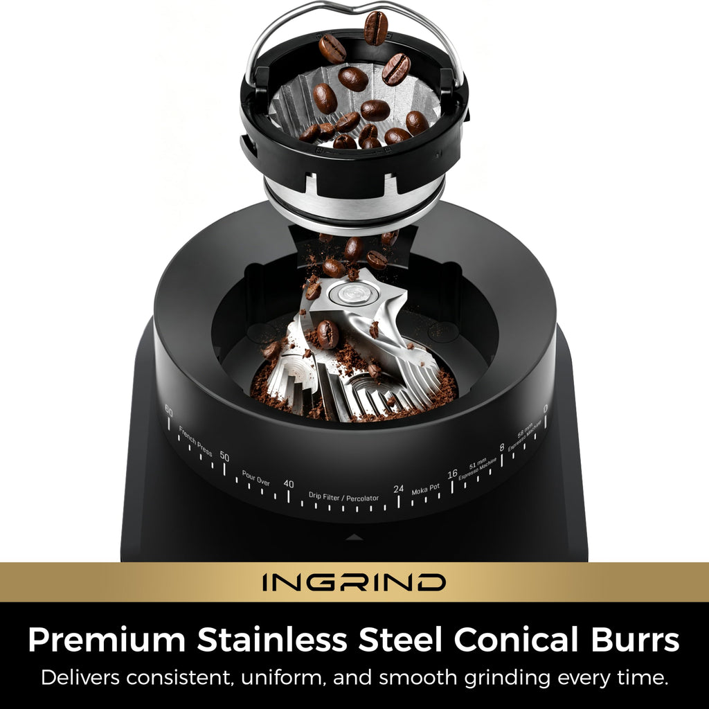Electric Coffee Grinder with 60 Grind Settings U141