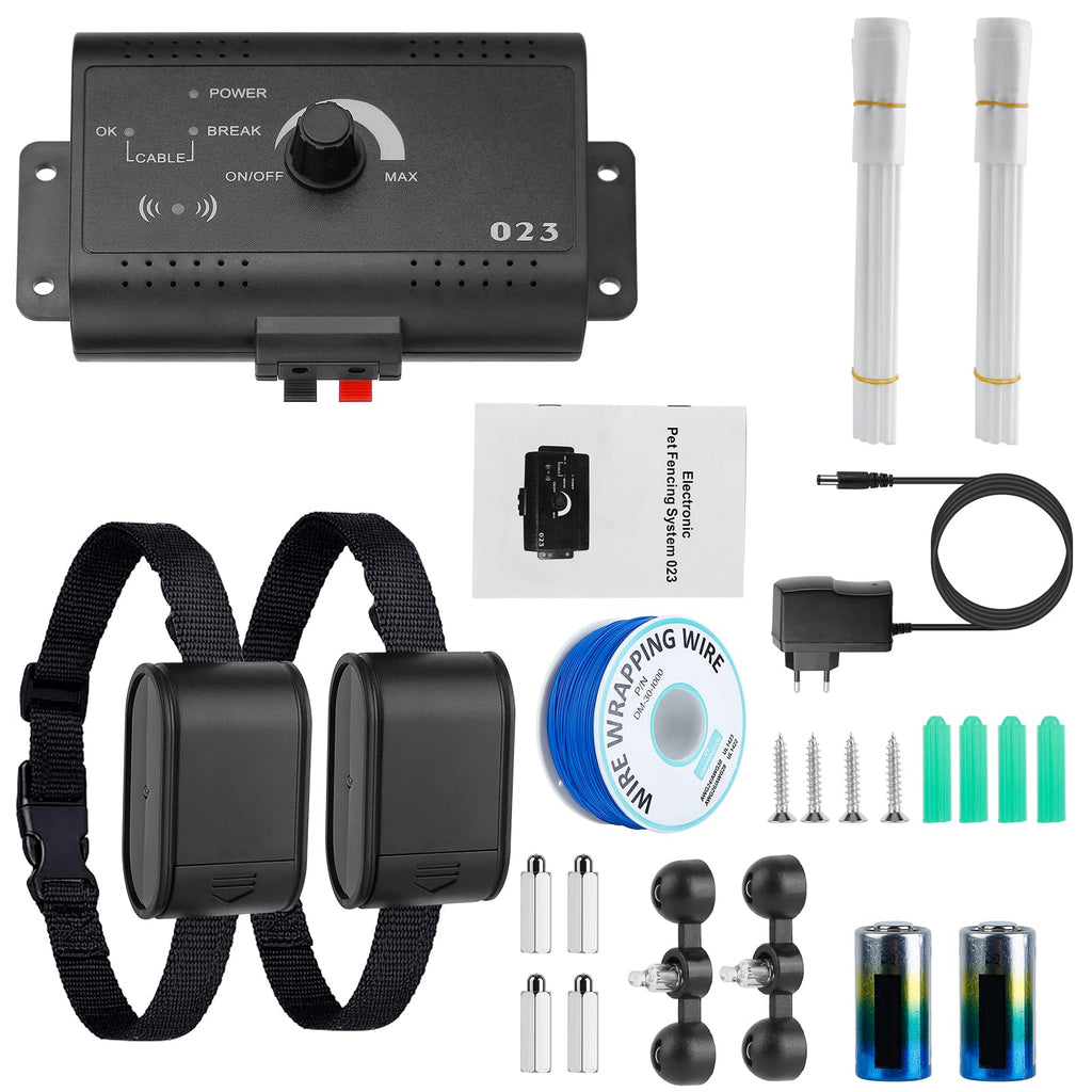 Wireless Dog Fence System with Waterproof Shock Collar W33295