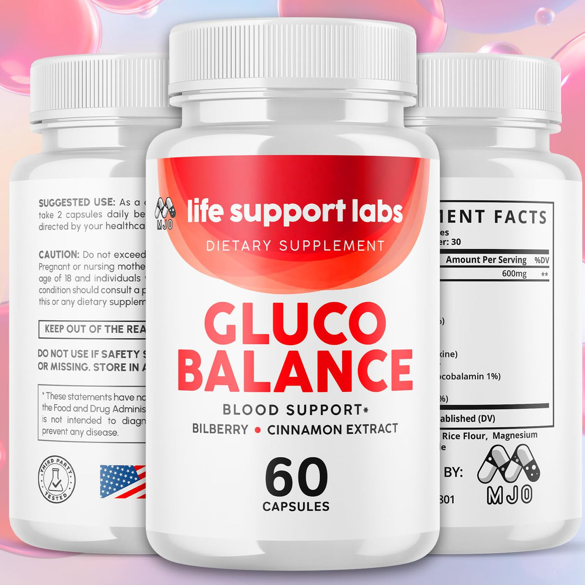 3 Pack 180 Capsules Blood Health Pills J198