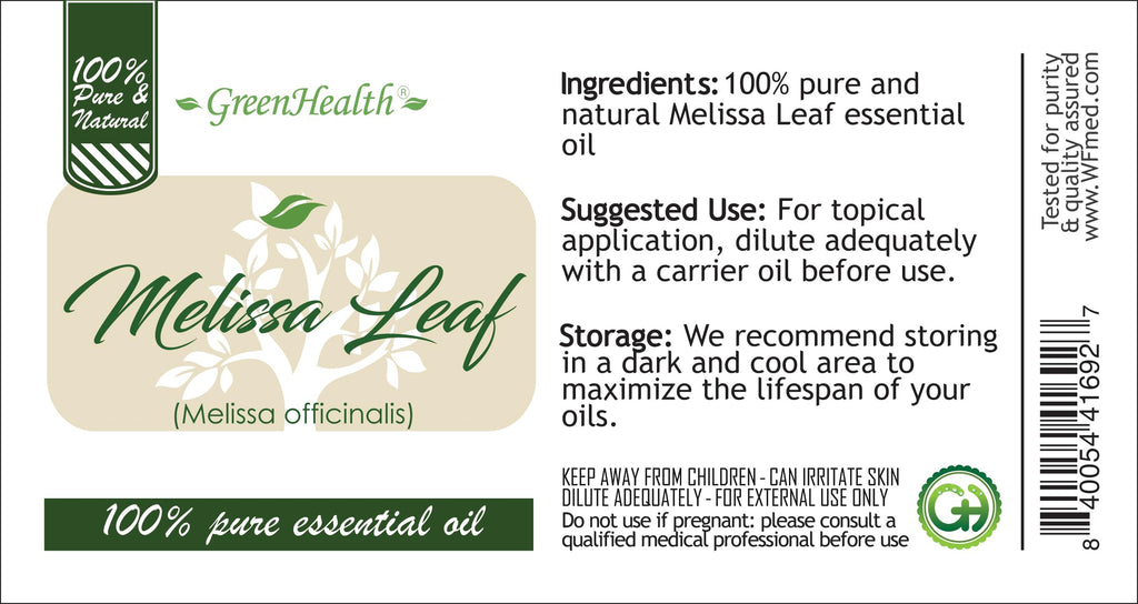 Leaf Essential Oil 4 fl oz Glass Bottle S4728