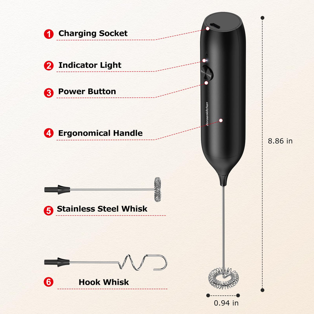 Rechargeable Handheld Milk Frother R8936