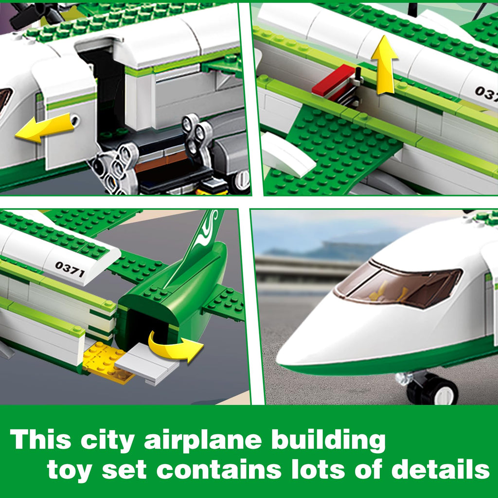 City Cargo Plane Building Set with Car O863051
