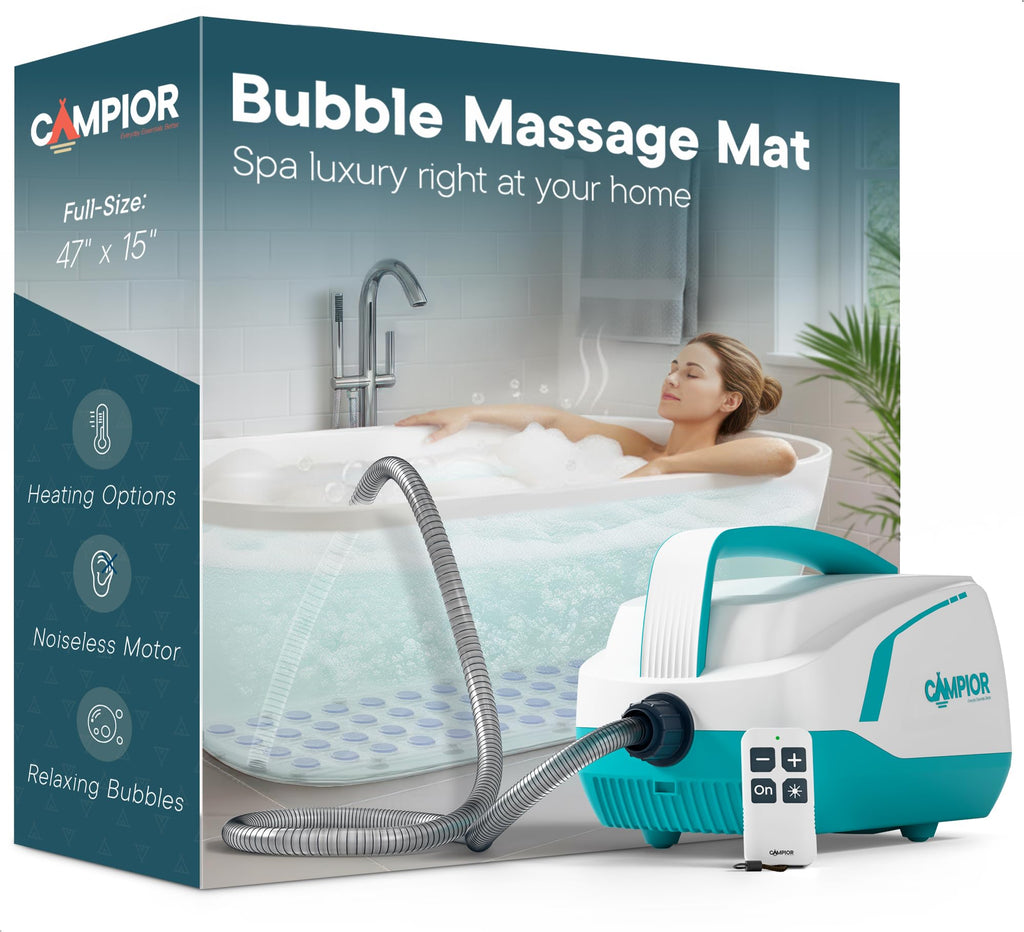Bath Massager Mat with Adjustable Bubbles and Remote Control Z136