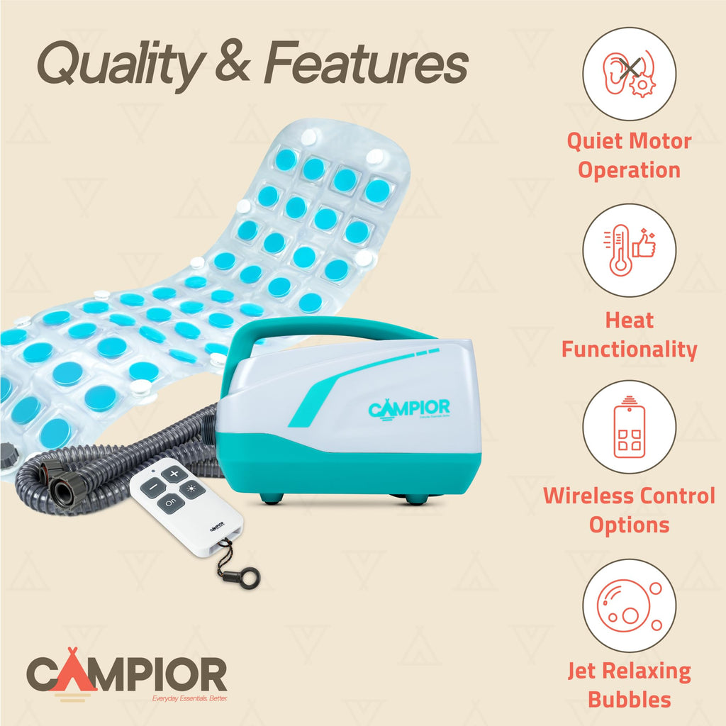 Bath Massager Mat with Adjustable Bubbles and Remote Control Z136