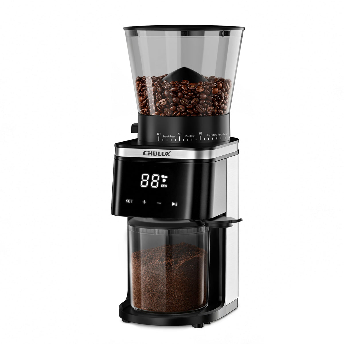 Electric Coffee Grinder with 60 Grind Settings U141