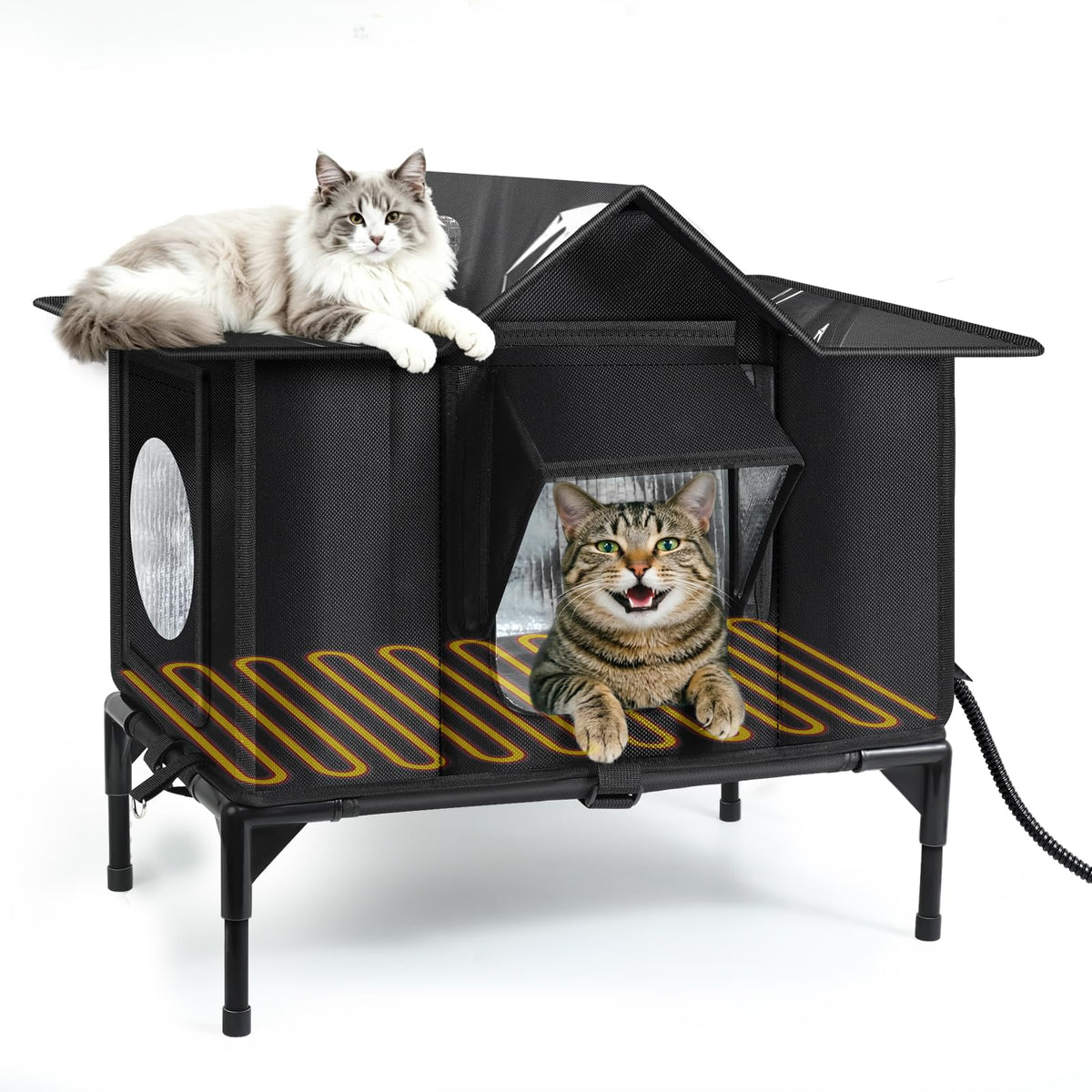 Insulated Outdoor Heated Cat Shelter H18683