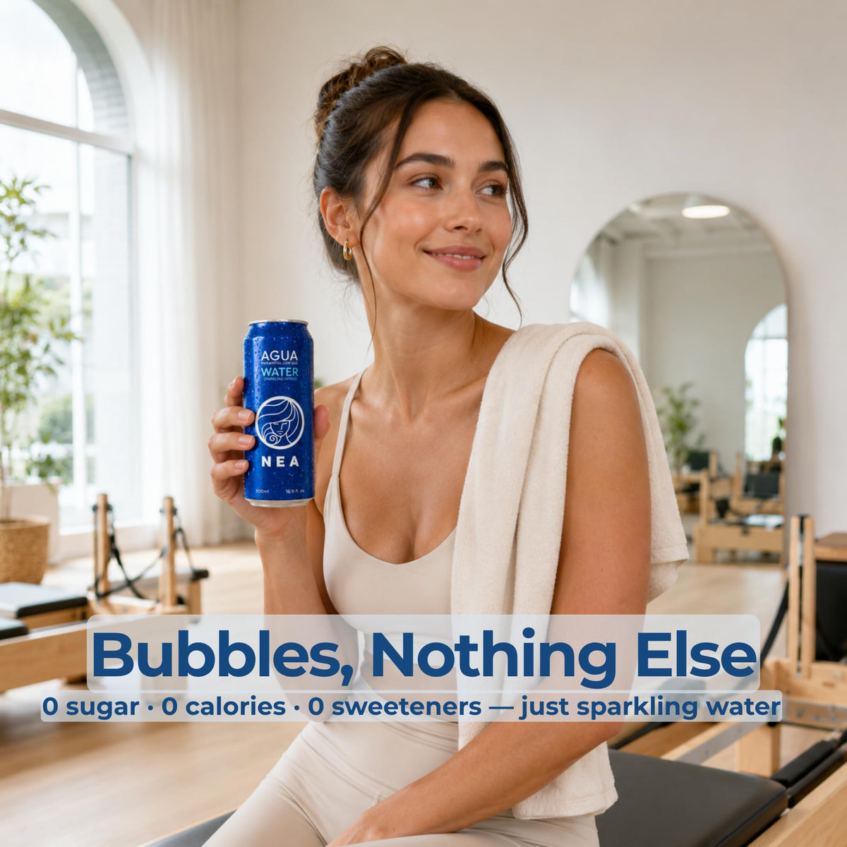 Unflavored Sparkling Mineral Water 12 Pack Cans 16.9 fl oz T445
