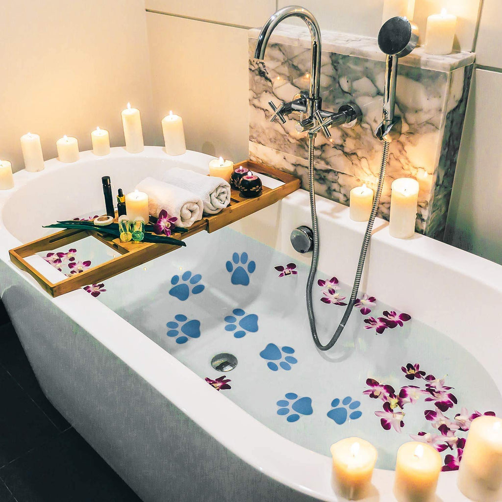12 Pcs Non-Slip Bathtub Stickers Blue E7506