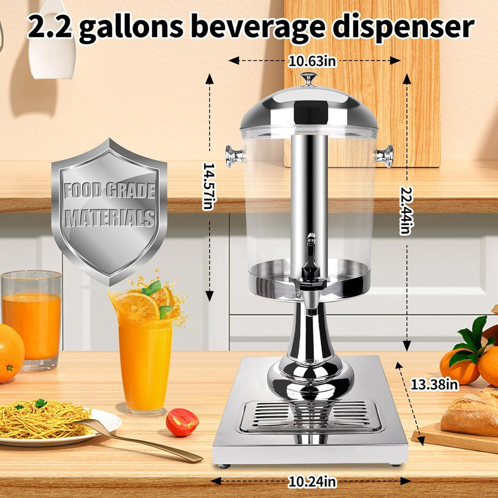 Stainless Steel Beverage Dispenser with Stand U383
