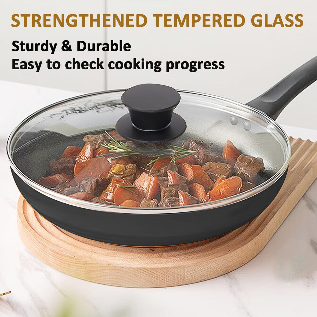 Tempered Glass Lid with Heat Resistant Handle 10.25 In L91436