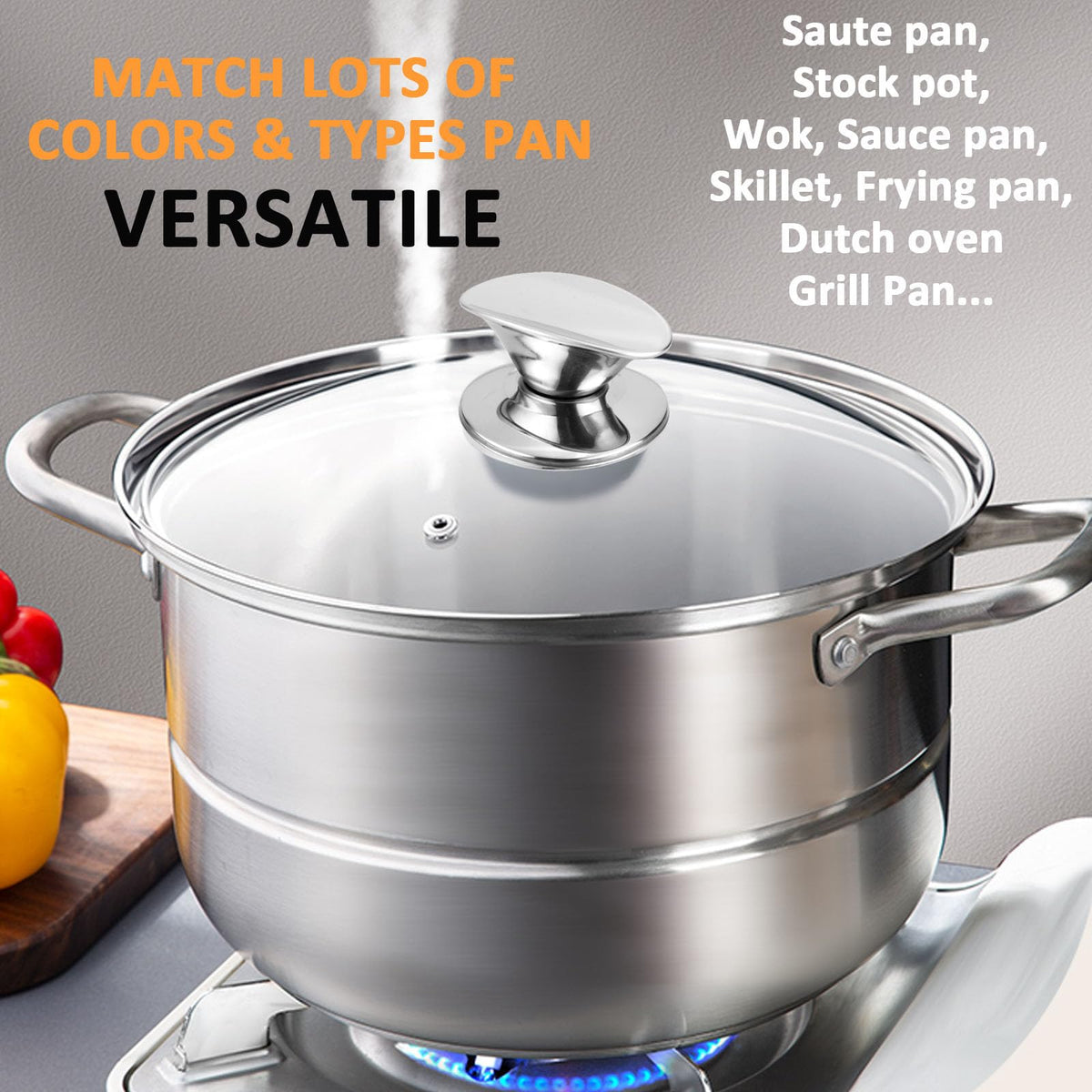 Tempered Glass Lid for Cookware, 12.6 In S7448