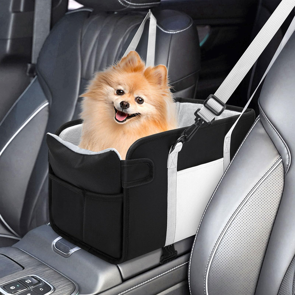 Portable Dog Car Seat for Small Dogs, Black F105183