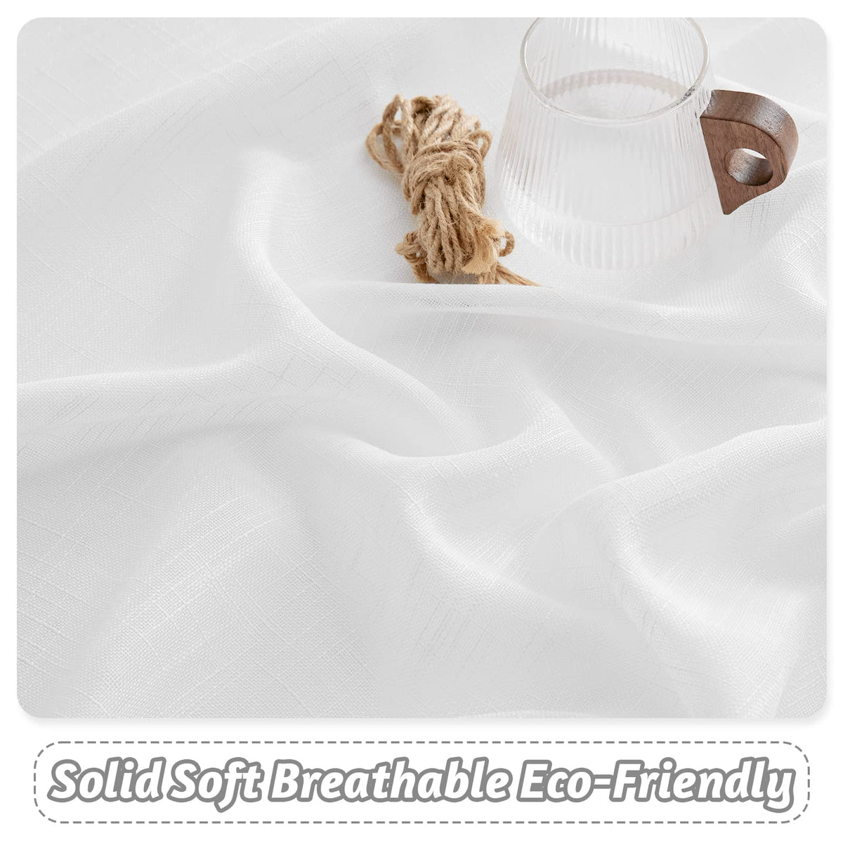 White Sheer Curtains W52 x L95 W412