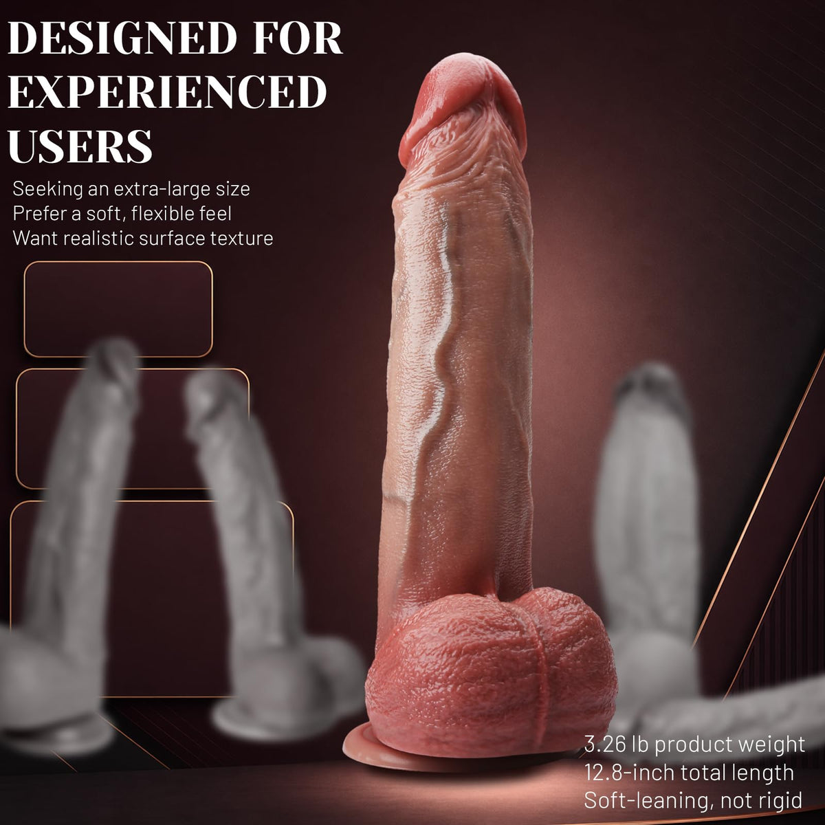 12.6 Inch Dual Density Dildo A12722