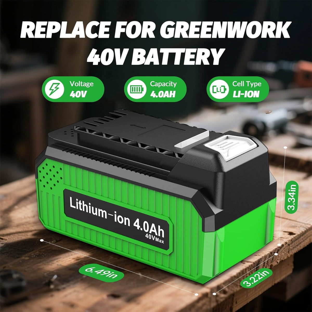 4.0Ah Replacement Battery and Charger W424