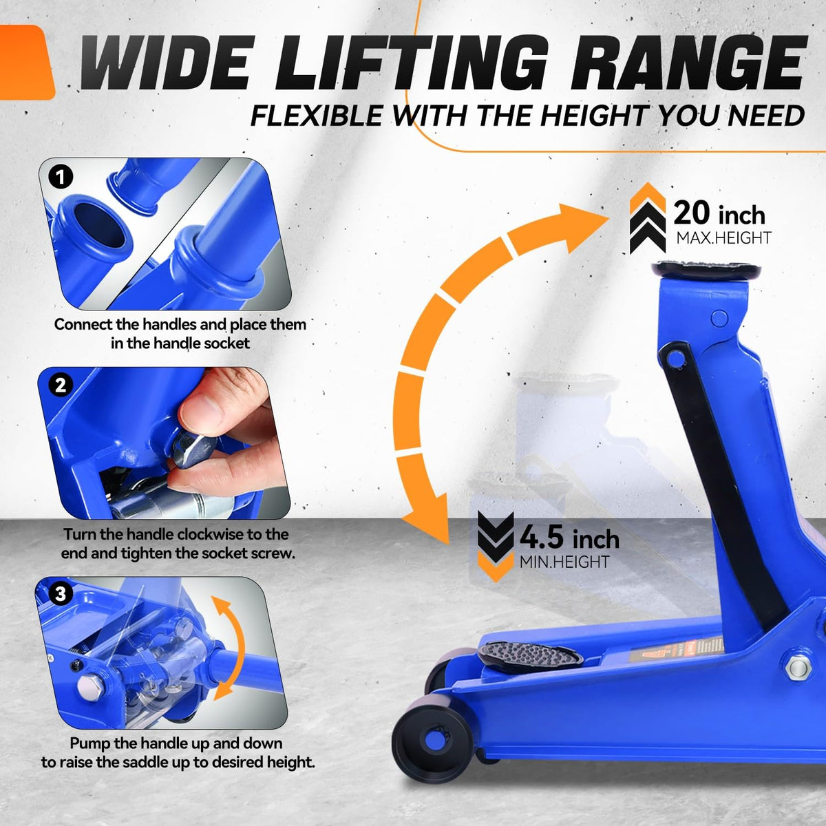 4 Ton Low Profile Floor Jack G6266