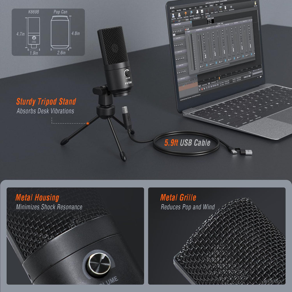USB Condenser Recording Microphone U751512