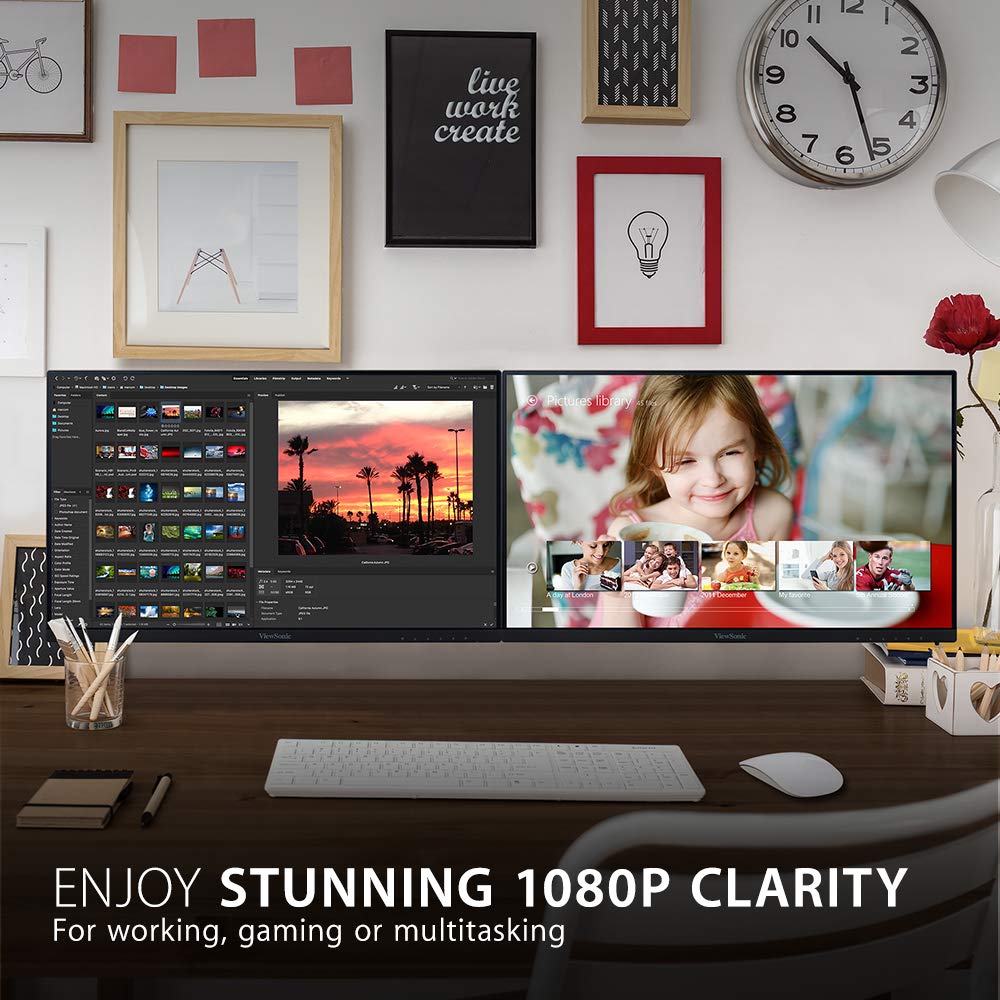 22 Inch 1080p IPS Monitor Dual Pack U31889