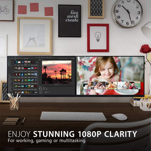 22 Inch 1080p IPS Monitor Dual Pack U31889