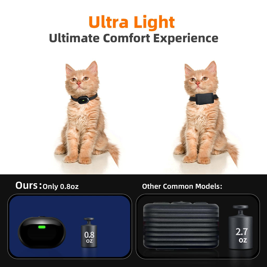 Ultra-Small Cat Training Collar with Remote, Waterproof, Rechargeable G152