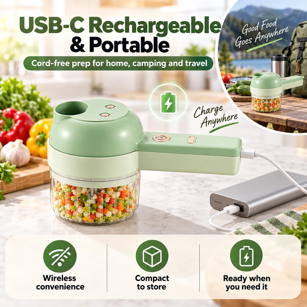 4 in 1 Wireless Electric Vegetable Chopper W84733