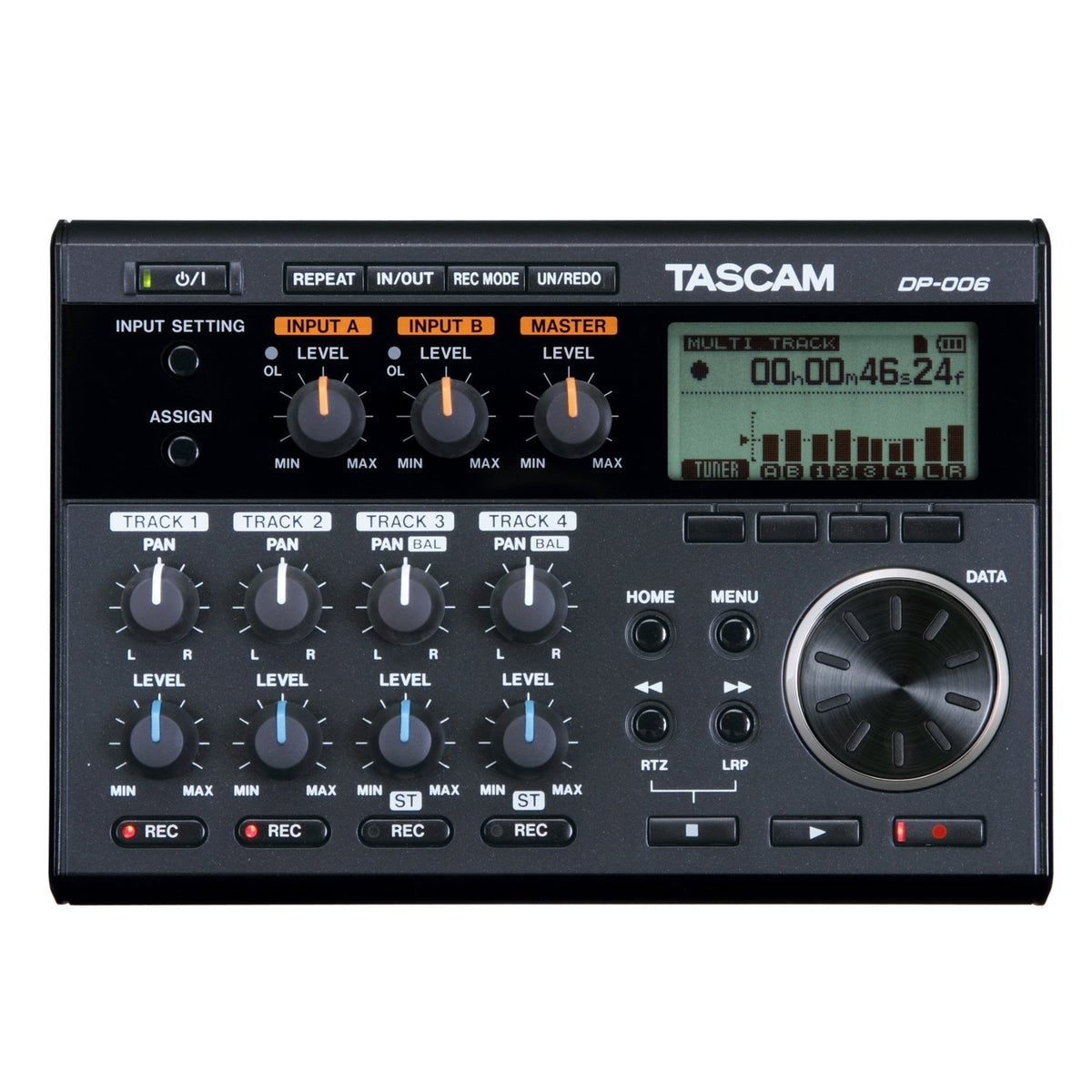 6-Track Digital Multi-Track Audio Recorder with Built-in Mics C224176