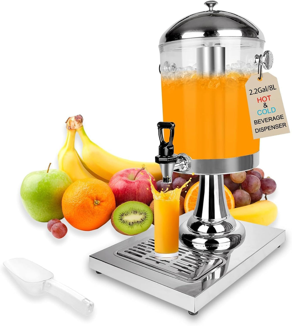 Stainless Steel Beverage Dispenser with Stand U383