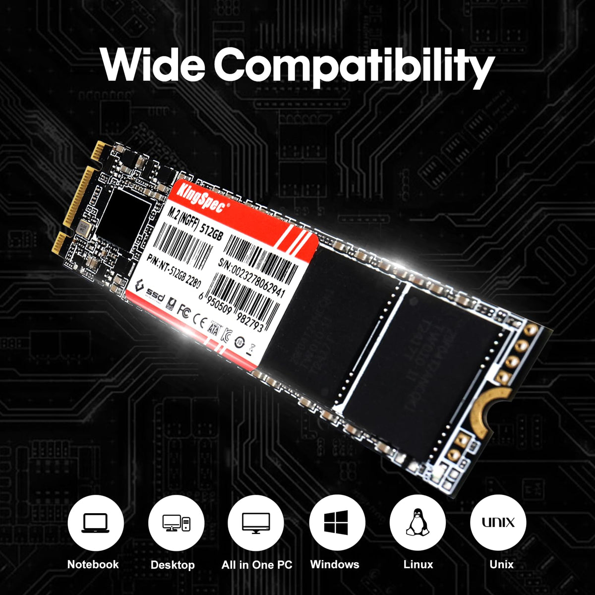 512GB M.2 SATA III 2280 SSD Q235360