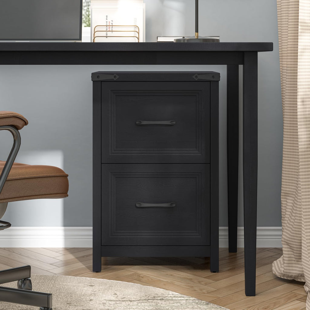 2 Drawer Wood File Cabinet A573