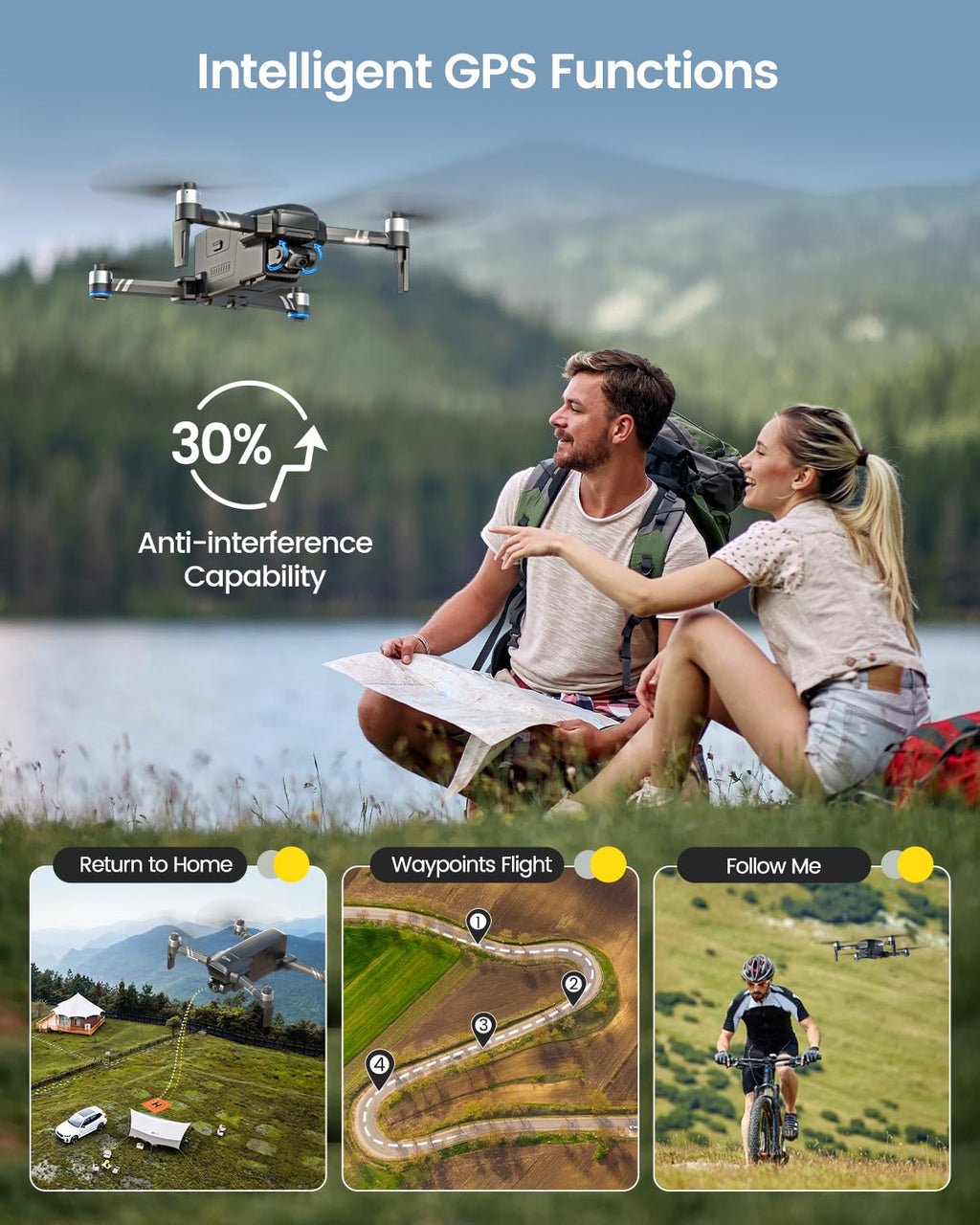 2-Axis Gimbal 4K Camera Drone F56346