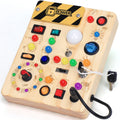 Wooden Sensory Activity Board with LED Light Switches M383