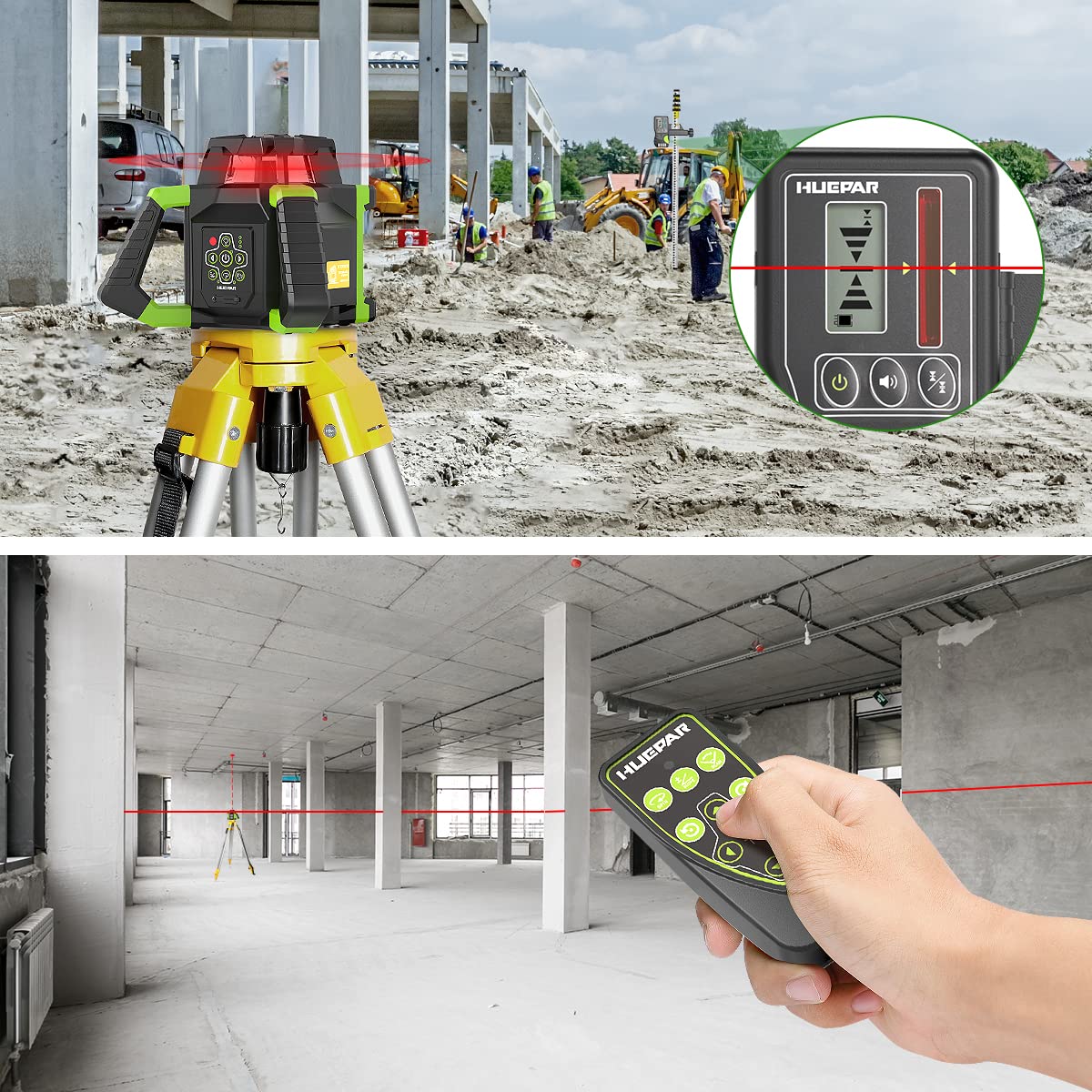 Red Self-Leveling Rotary Laser Level Kit B37488