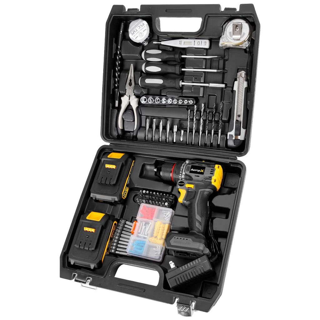 Brushless Compact Cordless Drill Tool Set 135Pcs A169030