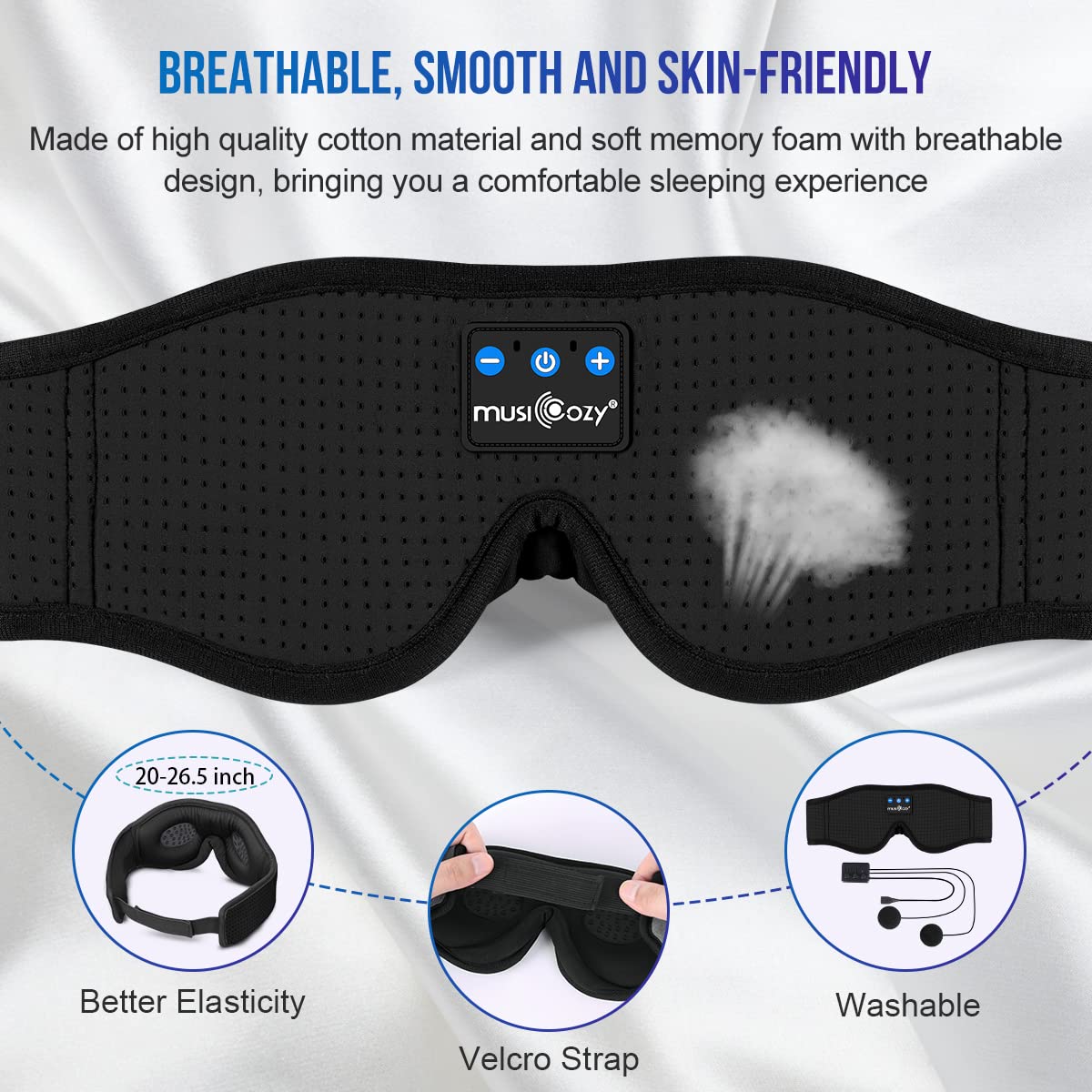 3D Bluetooth Sleep Headphones Headband A303268