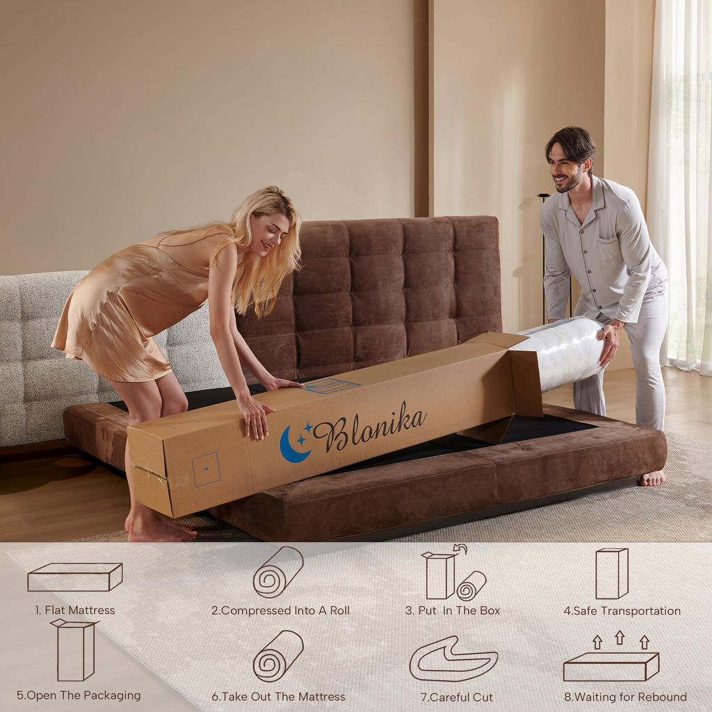 Full Size 12 Inch Memory Foam Pocket Spring Medium Firm Mattress L6302