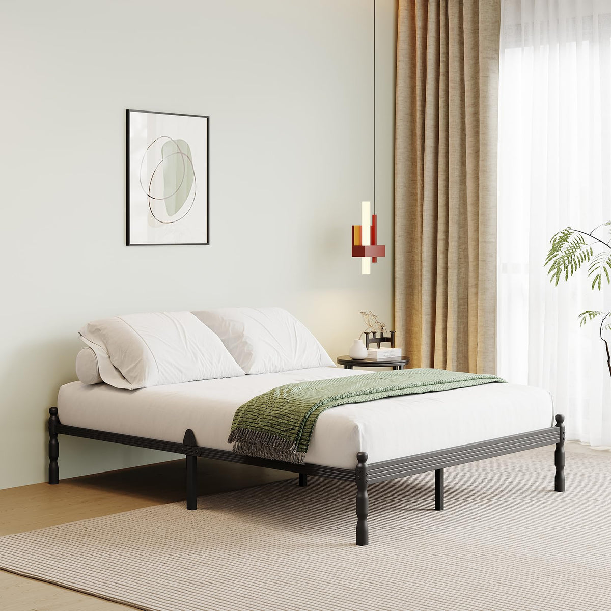 Queen Size Metal Bed Frame T41458