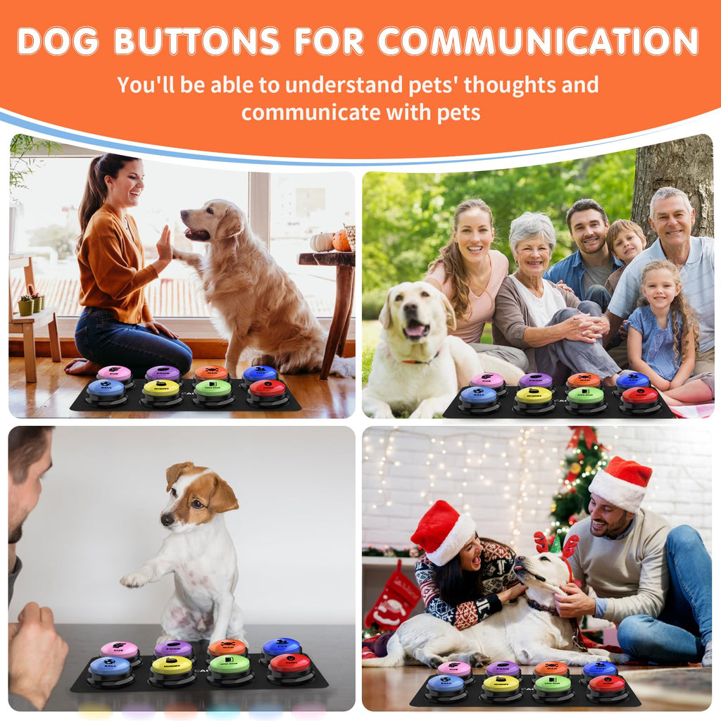 8 Recordable Sound Buttons Dog Training Toy B307998