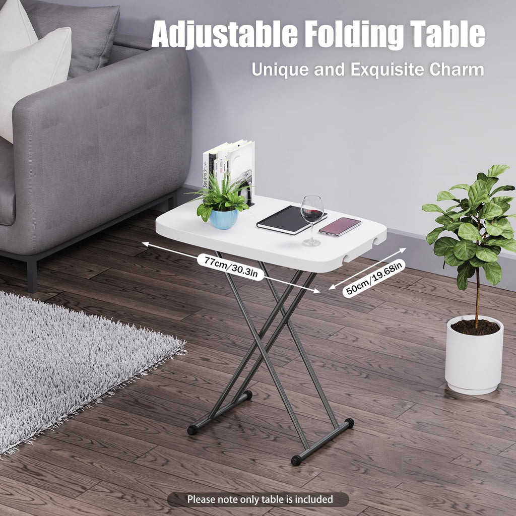White 30" Folding Table N294090