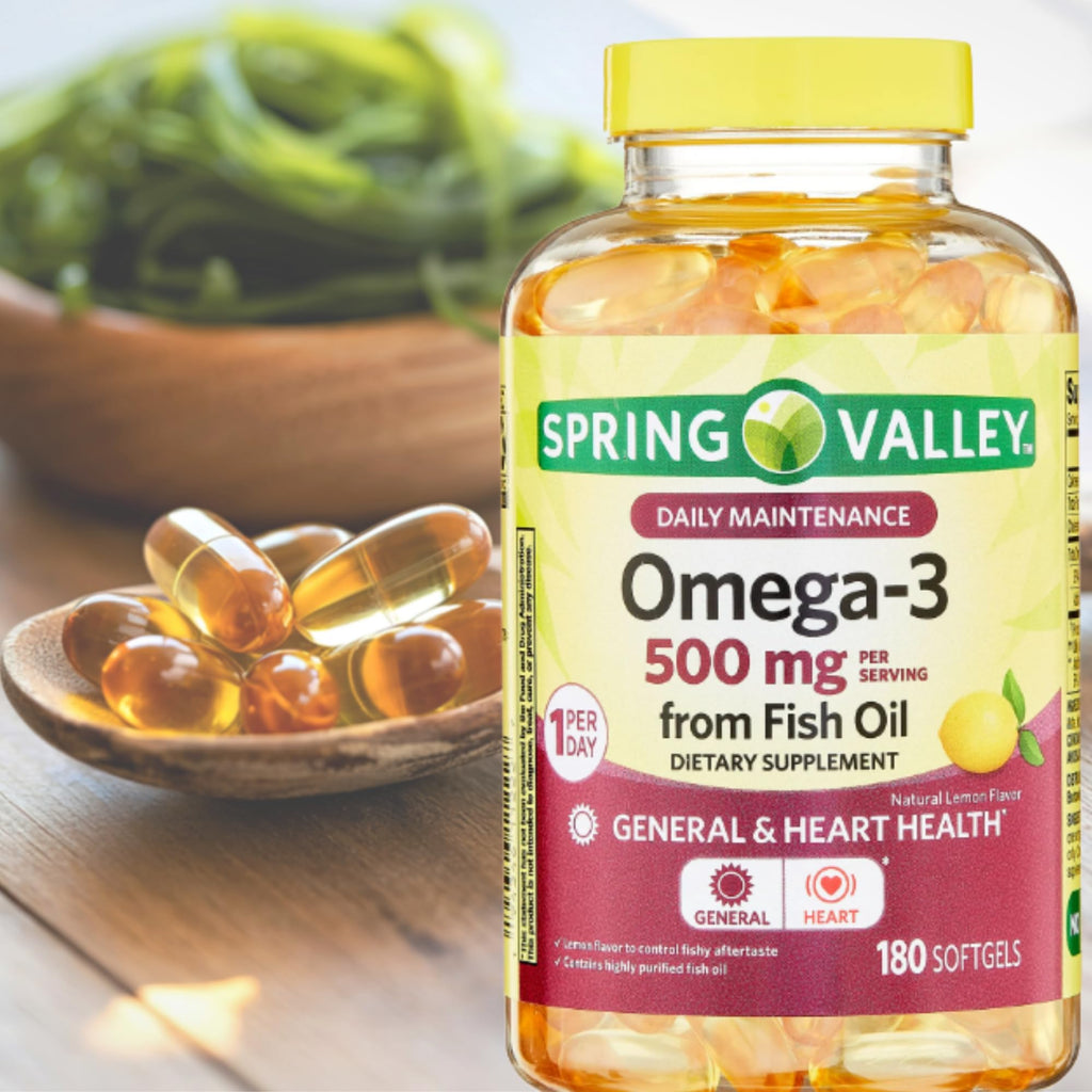 Omega 3 500mg 180 Softgels Fish Oil Dietary Supplements W1280