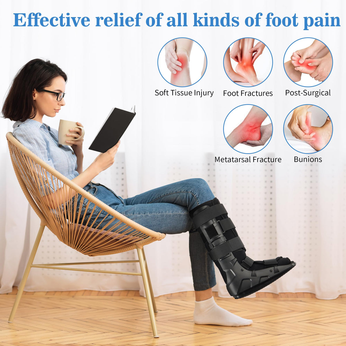 Tall Fracture Walking Boot with Air Bladders B51892